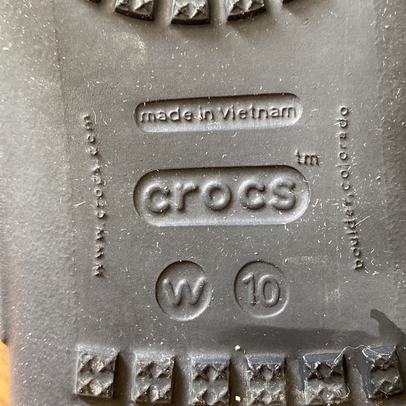 Black corcs sandles shoes flip flops slip on - Picture 4 of 8